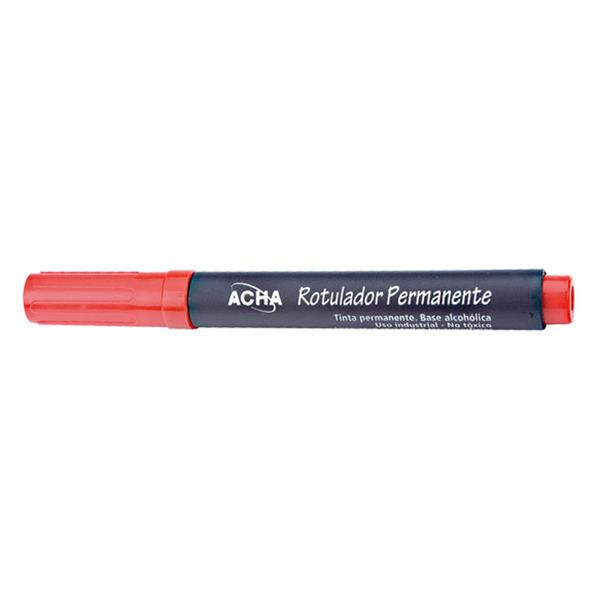 ROTULADOR PERMANENTE PUNTA  FINA ROJO