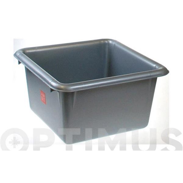 BARRE&Ntilde;O 6 L CUADRADO 26X14 CM PLATA