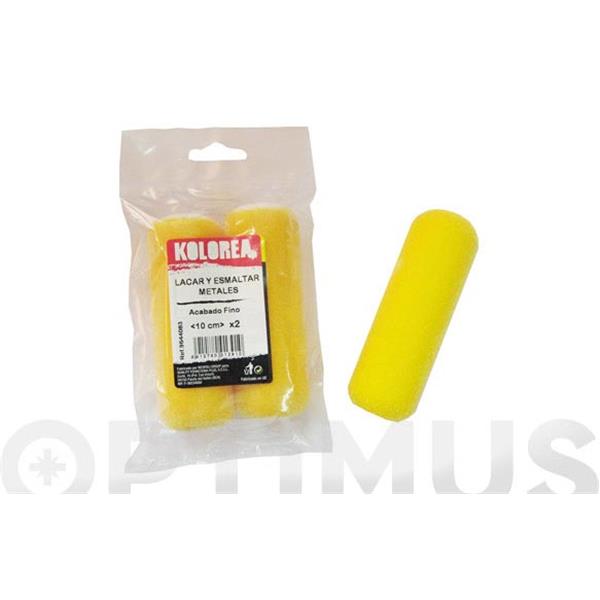 MINI RODILLO RECAMBIO FLOCADO LACAR/ ESMALTAR METALES 10 CM X &Oslash;16 MM (2 UDS)