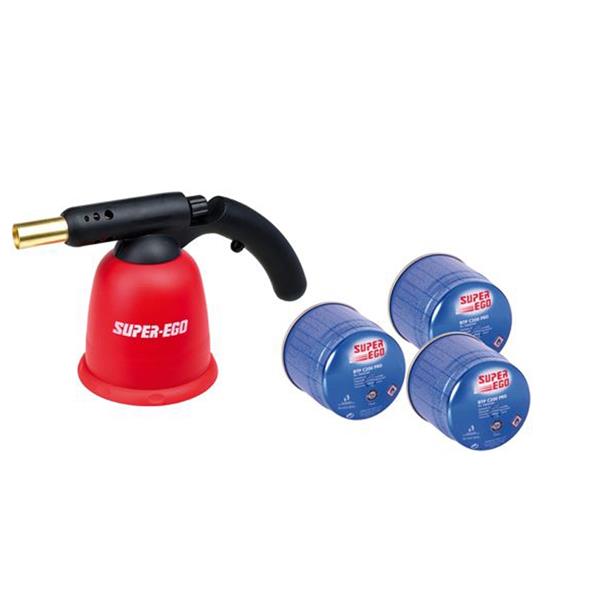 SOPLETE A CARTUCHO + 3 CARTUCHOS C 200 SEGOFLAME