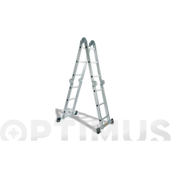 ESCALERA MULTIPOSICION ALUMINIO EMA 3 CON PLATAFORMA