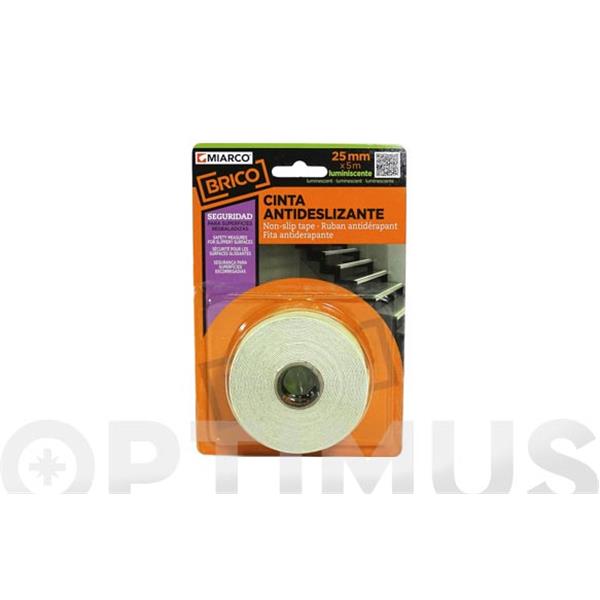 CINTA ANTIDESLIZANTE RANGER LUMINISCENTE 5 M X 25 MM
