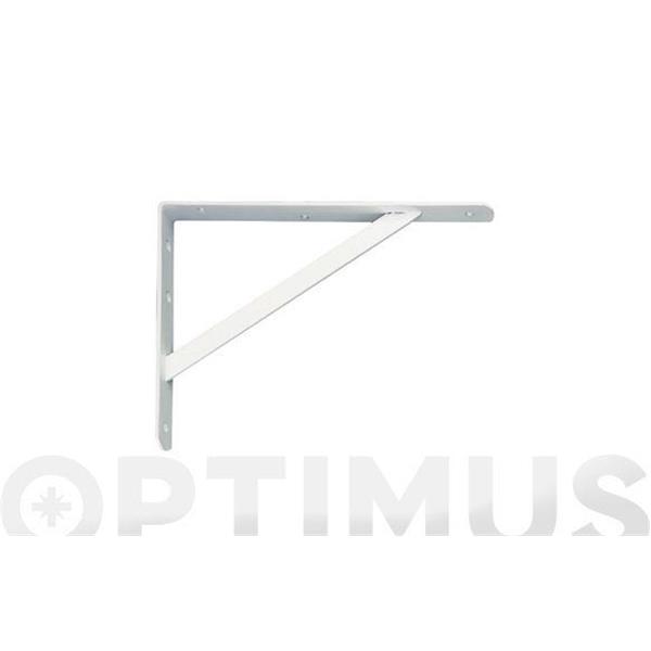 ESCUADRA SOPORTE REFORZADA MODELO 9 BLANCO 300 X 225 MM