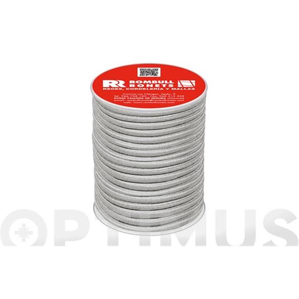 CUERDA ELASTICA POLIESTER/LATEX BLANCA &Oslash; 6 MM  25 MT