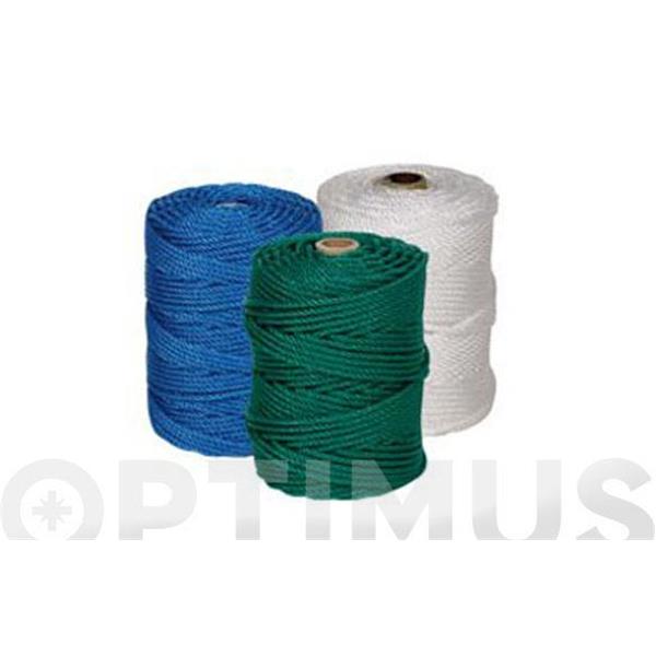 CUERDA POLIETILENO CABLEADA 4C 5 MM  20 MT BLANCA