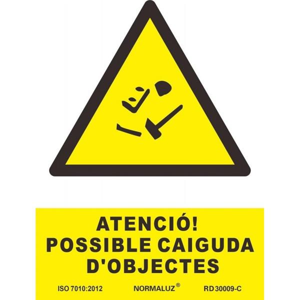 SE&Ntilde;AL ADVERTENCIA CATALAN 297X210 MM-CAIGUDA D'OBJECTES