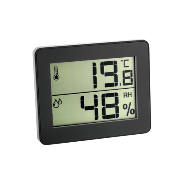 TERMO-HIGROMETRO RELOJ DIGITAL 30.5027.01 NEGRO