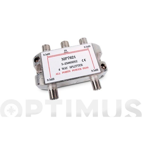 ADAPTADOR DISTRIBUIDOR TV-SAT STANDAR 3 VIAS