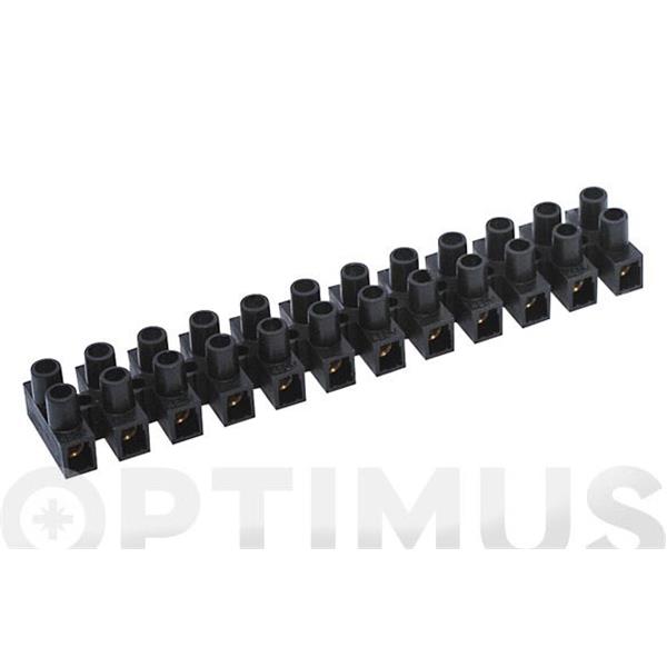 REGLETA CONEXION ELEC HOMOLOG. 6MM 41A NEGRA
