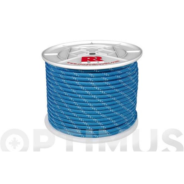 CUERDA POLIESTER TRENZADO CON ALMA  8 MM 200 MT AZUL