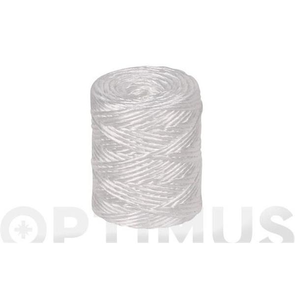 HILO RAFIA POLIPROPILENO 1 CABO 400 M/KG &Oslash; 2,3 MM 700 GRS BLANCO