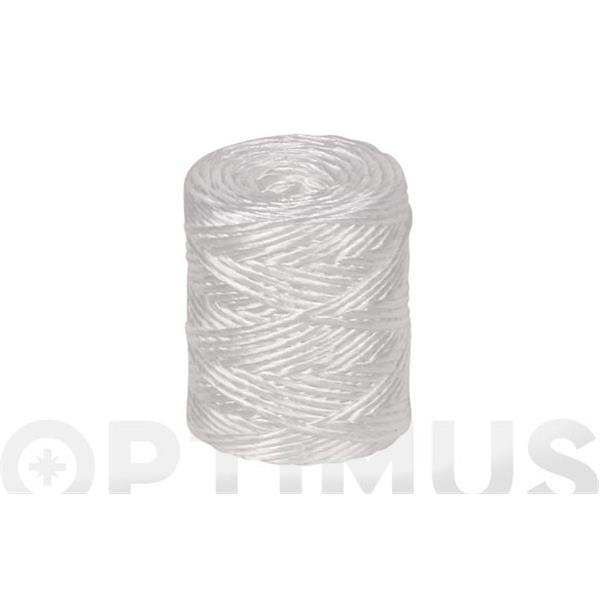 HILO RAFIA POLIPROPILENO 1 CABO 600 M/KG &Oslash; 1,7 MM 200 GRS BLANCO
