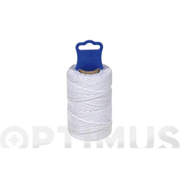 HILO ALGODON CABLEADO USO ALIMENTARIO &Oslash; 1,8 MM 50 MT BLANCO
