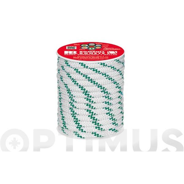 CUERDA POLIPROPILENO TRENZADA  8MM 25MT BLANCO