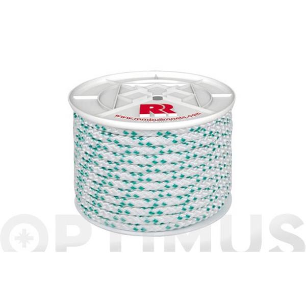 CUERDA POLIPROPILENO TRENZADA  8MM 100MT BLANCO
