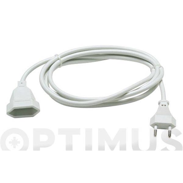 PROLONGADOR 2X1 BLANCO 10A 2 MT
