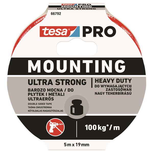 TESA CINTA DOBLE CARA POWERBOND ULTRASTRONG 5 M X 19 MM