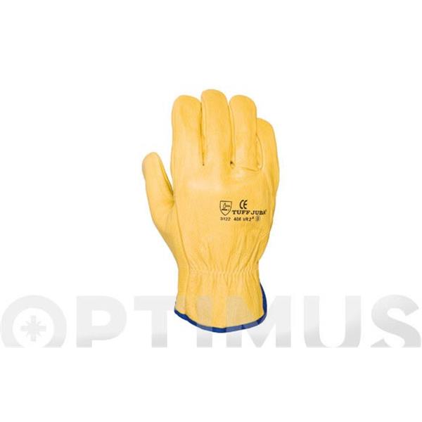 JUBA GUANTE PIEL FLOR VACUNO CORTO B406VR2 AMARILLO T. 7