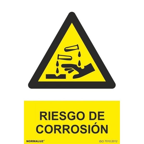 SE&Ntilde;AL ADVERTENCIA RIESGO DE CORROSION              490X345 MM