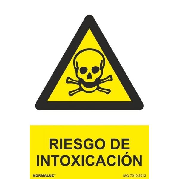 SE&Ntilde;AL ADVERTENCIA RIESGO DE INTOXICACION           490X345 MM