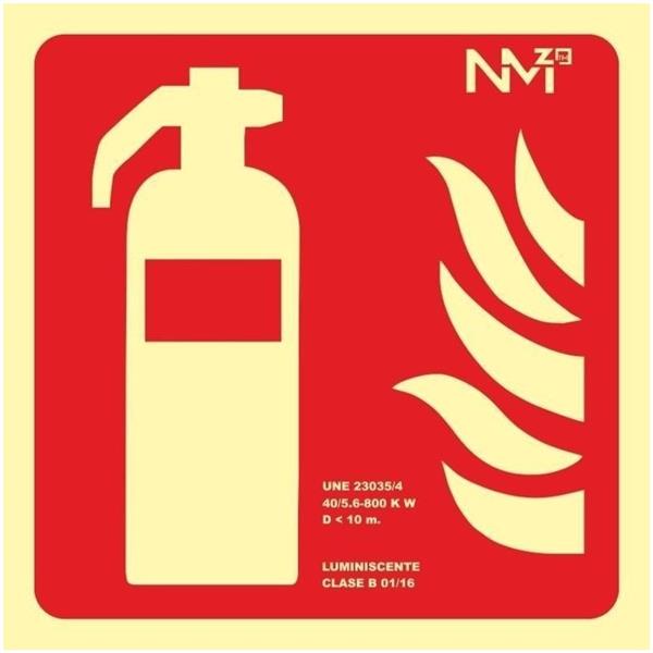 SE&Ntilde;AL FOTOLUMINISCENTE CONTRA INCENDIOS EXTINTOR 297X210 MM