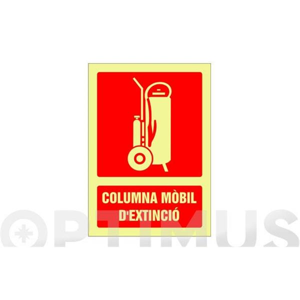 SE&Ntilde;AL CONTRA INCENDIO 297X210 MM-COLUMNA MOBIL D'EXTINCIO