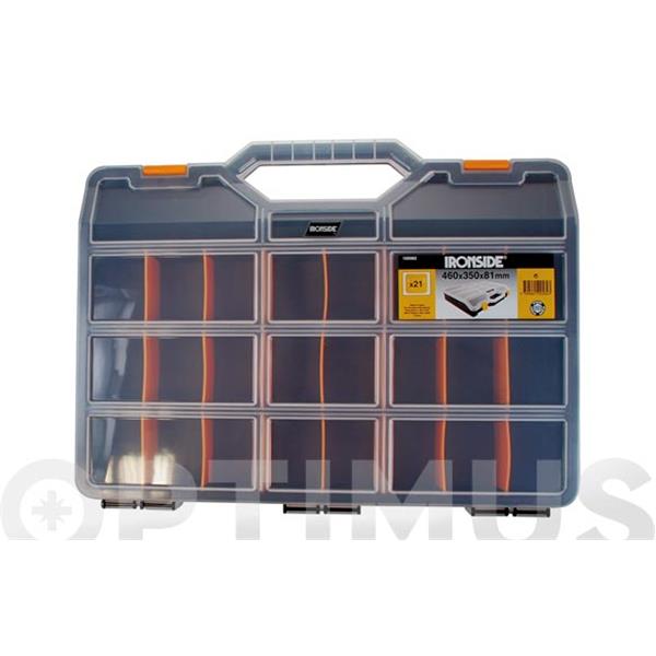 IRONSIDE ESTUCHE 21 SEPARADORES MOVILES 460 X 350 X 81 MM.