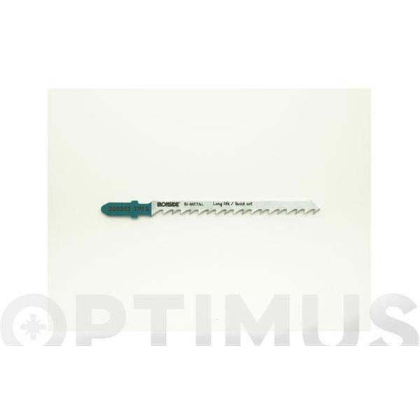 HOJA SIERRA CALAR PARA MADERA T244 D 5 UDS RECTO GRUESO. LOGITUD 100 MM