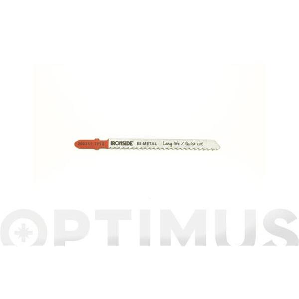 HOJA SIERRA CALAR PARA METAL Y PVC T127 D 5 UDS RECTO FINO. LOGITUD 100 MM
