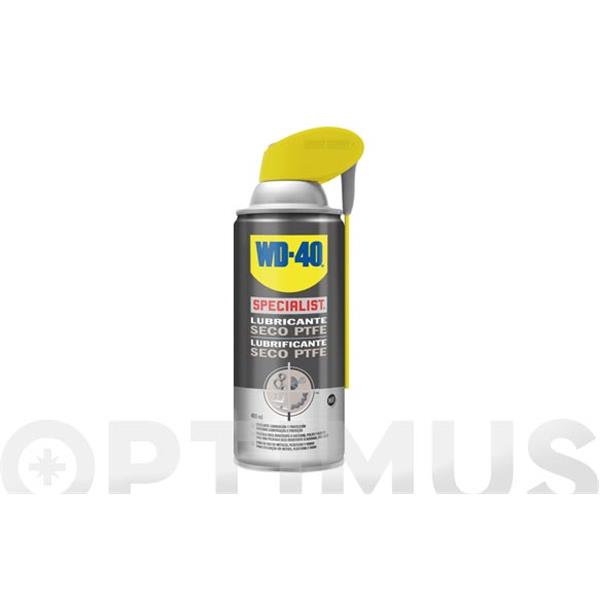 WD40 LUBRICANTE SECO CON PTFE SPECIALIST 400 ML. ANTIFRICCI&Oacute;N, SISTEMA APLICACI&Oacute;N DOBLE ACCI&Oacute;N
