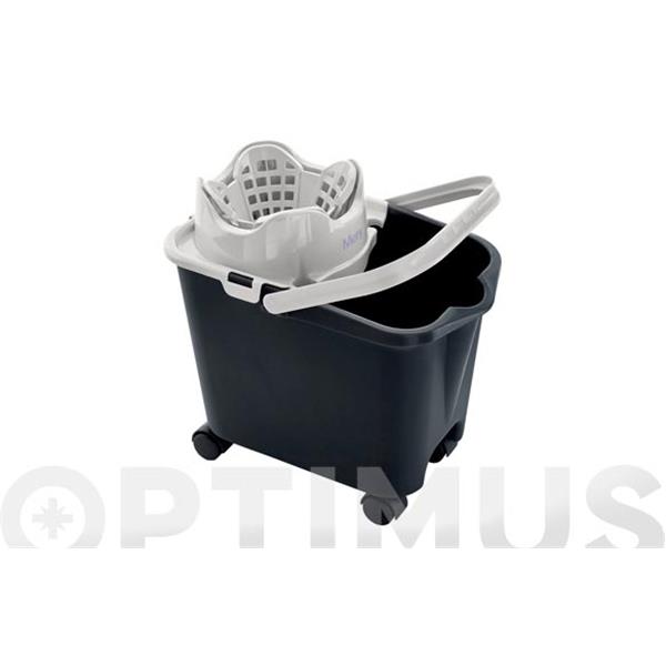 CUBO DE FREGAR AUTOMATICO CON RUEDAS 14 L - ANTRACITA