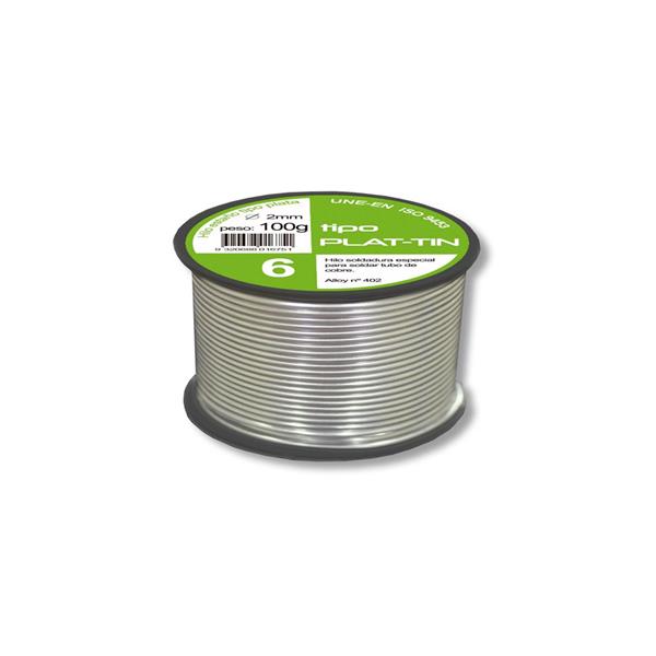 HILO DE SOLDAR TIPO PLATA 6 &Oslash; 2 MM 100 GR