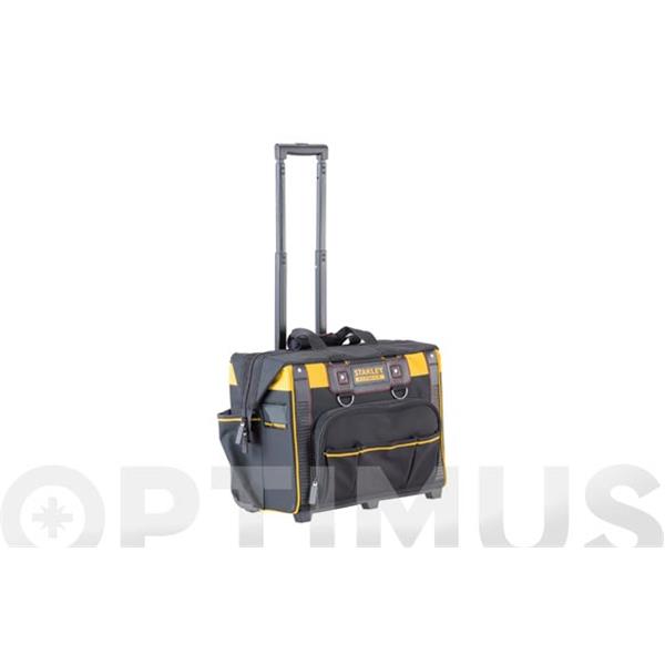 BOLSA TROLLEY PARA HERRAMIENTAS NEGRA CON RUEDAS 410 X 500 X 360 MM