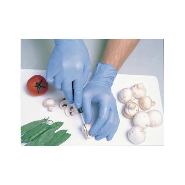GUANTE DESECHABLE NITRILO AZUL SIN POLVO (100 UDS) TALLA - M