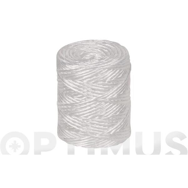 HILO RAFIA POLIPROPILENO 1 CABO 600 M/KG &Oslash; 1,7 MM 700 GRS BLANCO