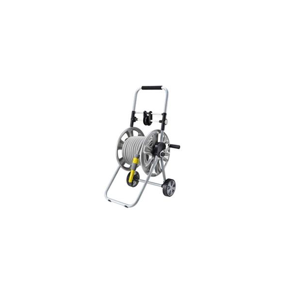 IRONSIDE CARRO PORTAMANGUERA MET&Aacute;LICO CON GUIA DE REBOBINAD INCLUYE 20 M DE MANGUERA DE &frac12;" Y ACCESORIOS