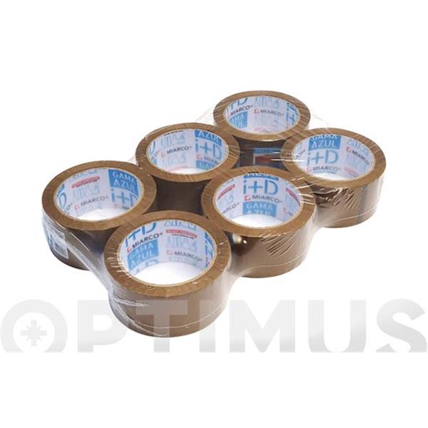 CINTA EMBALAR POLIPROPILENO GAMA AZUL MARRON 132 M X 48 MM