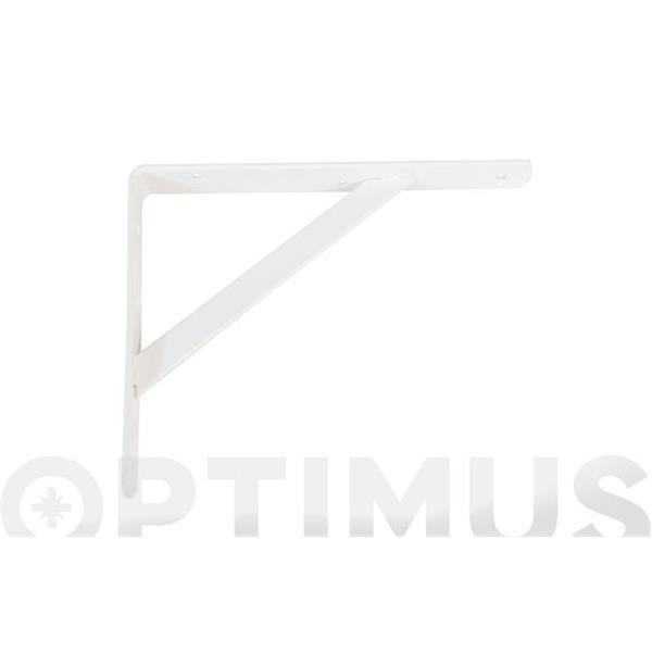 ESCUADRA SOPORTE REFORZADA MODELO 9 BLANCO 250 X 200 MM