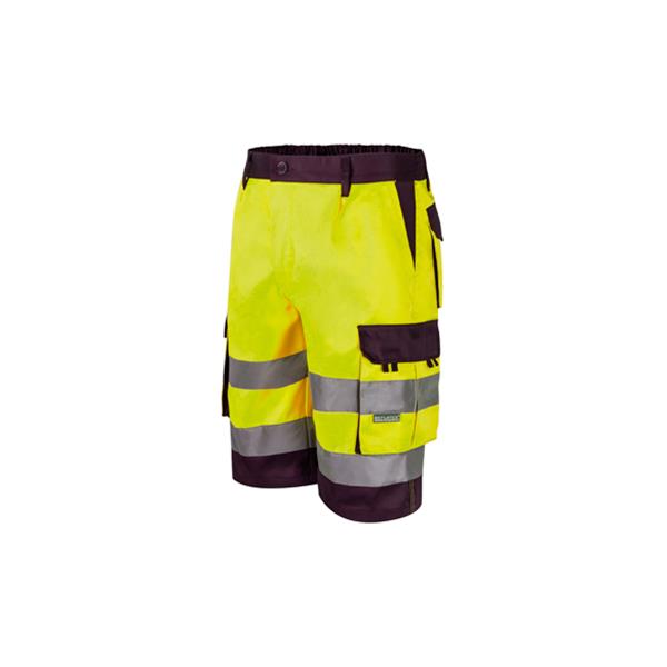 BERMUDA ALTA VISIBILIDAD BICOLOR TALLA XL