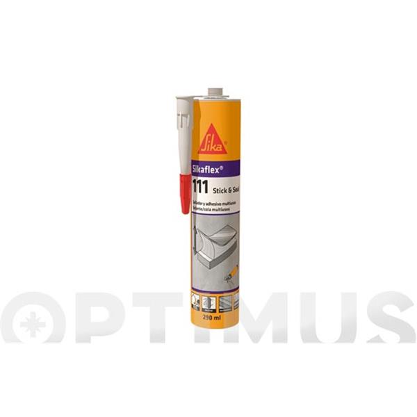 SIKAFLEX 111 STICK & SEAL ADHESIVO Y SELLADOR FLEXIBLE 290ML NEGRO