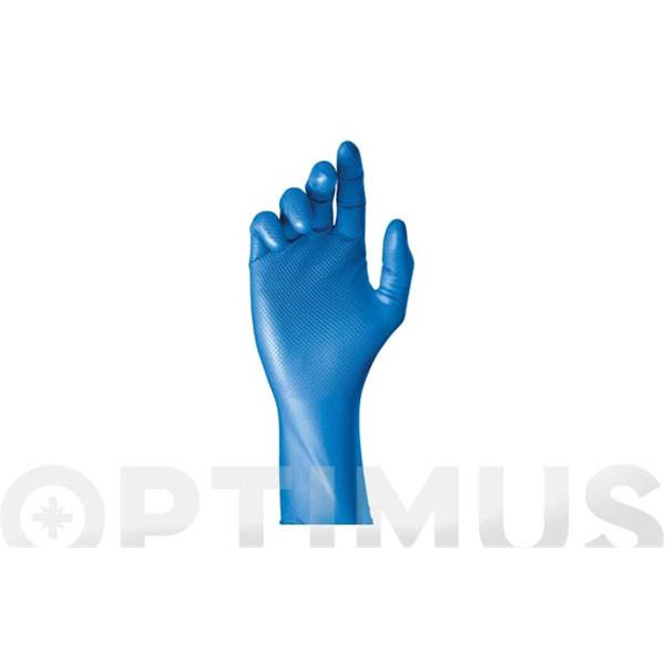 GUANTE GRIPAZ NITRILO AZUL AMBIDIESTRO TALLA L (CAJA 50 UDS)