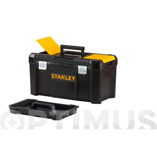 STANLEY CAJA HERRAMIENTAS POLIPROPILENO ESSENCIAL NEGRA  48,2 X 25,4 X 25 CM