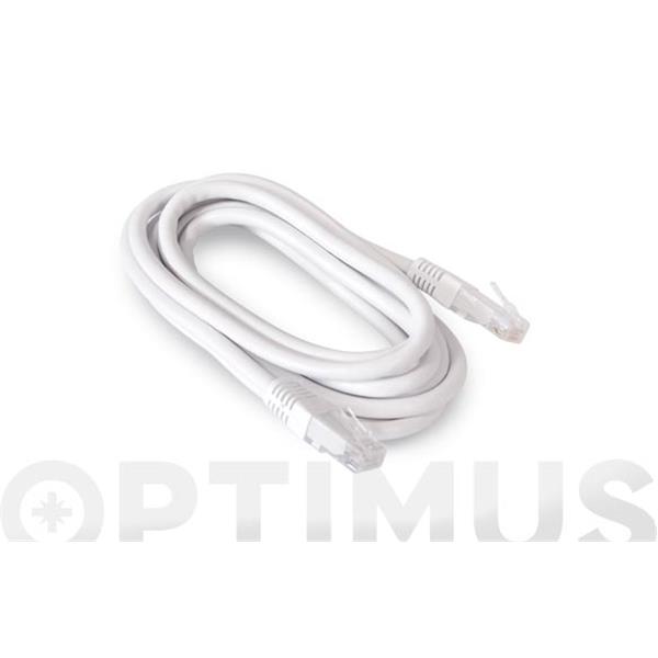 CABLE ETHERNET CAT6 CU RJ45-RJ45 BLANCO 2M