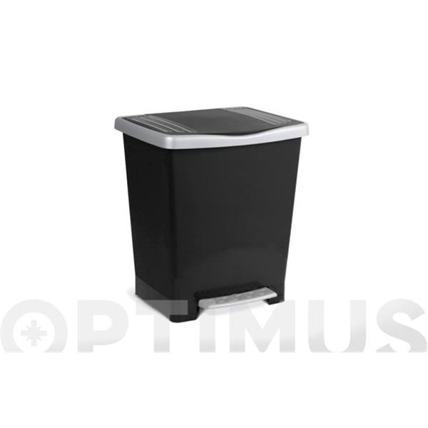 CUBO CON PEDAL MILENIUM 23L NEGRO-33X28X39CM