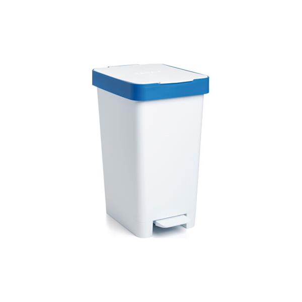 CUBO CON PEDAL SMART 25L RECICLAJE AZUL-26X36X47CM