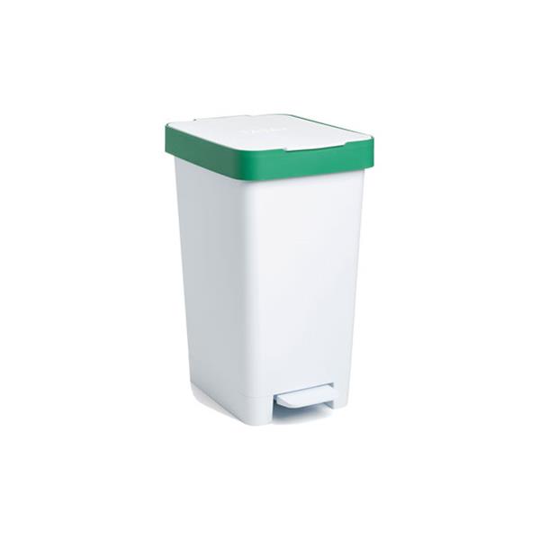 CUBO CON PEDAL SMART 25L RECICLAJE VERDE-26X36X47CM