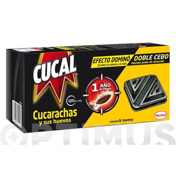 TRAMPA DOBLE CUCAL CUCARACHAS Y SUS HUEVOS CUCAL 6 UNIDADES