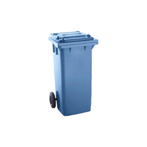 CONTENEDOR SELECTIVO COLOR CON RUEDAS 120 L - AZUL