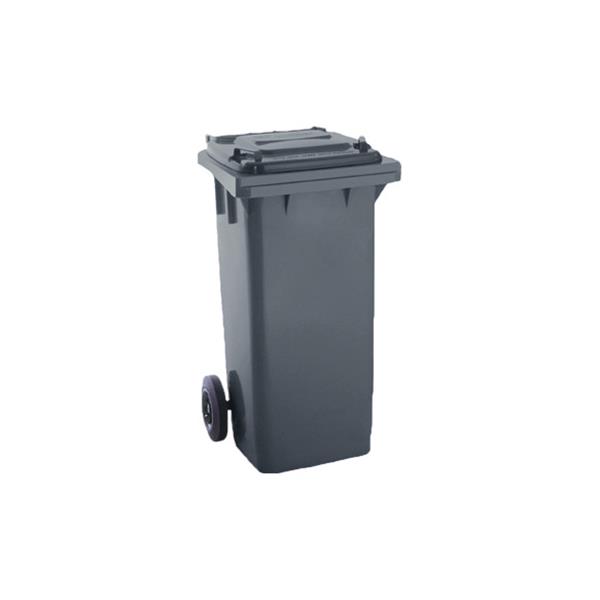 CONTENEDOR SELECTIVO COLOR CON RUEDAS 120 L - GRIS