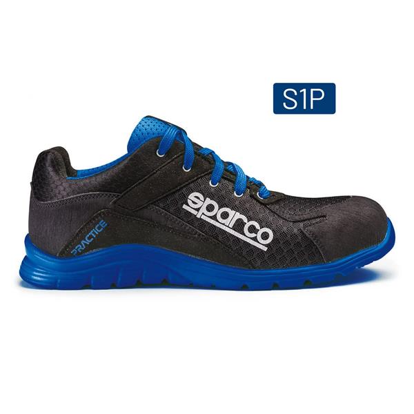 SPARCO ZAPATO PRACTICE  S1P NEGRO/AZUL  T 39